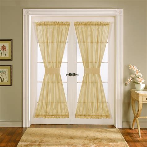 solid curtains for french doors